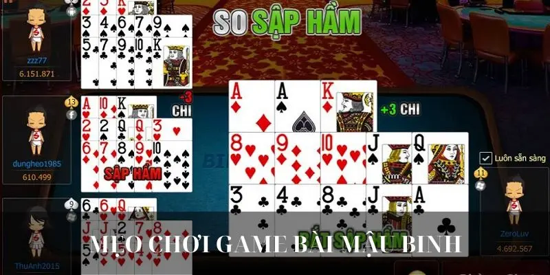 Bí quyết chơi game bài mậu binh hữu ích